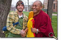 Zack and Geshe Kalsang Damdul photo