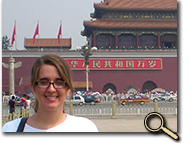 Christina in Tiananmen Square photo