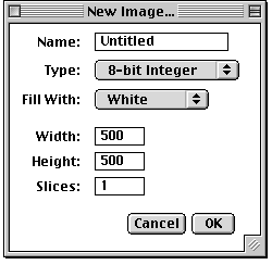 New Image Dialog